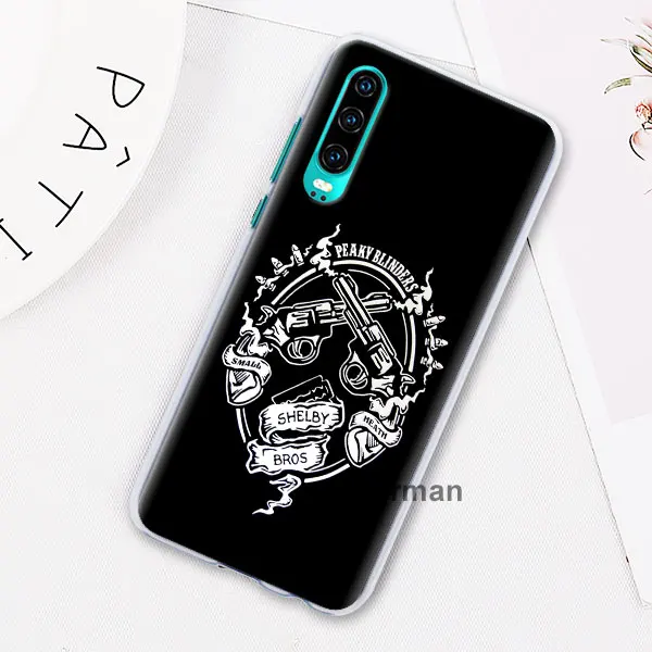 H09 Peaky bliners логотип с крестом Чехлы для huawei P30 P20 Lite P30 Pro P10 P9 Lite P Smart Plus жесткий чехол - Цвет: H09