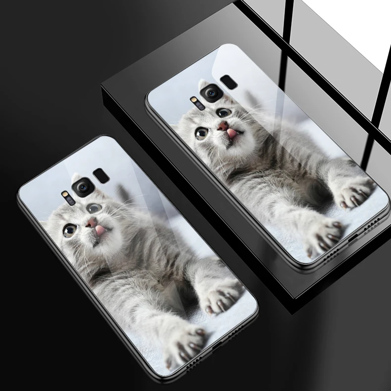 H134 Чехол из закаленного стекла для Samsung Galaxy S8 S9 S10 Plus, чехол для телефона OnePlus 3 3T 5 5T 6 6T 7 7 Pro, роскошный противоударный жесткий чехол - Цвет: H134