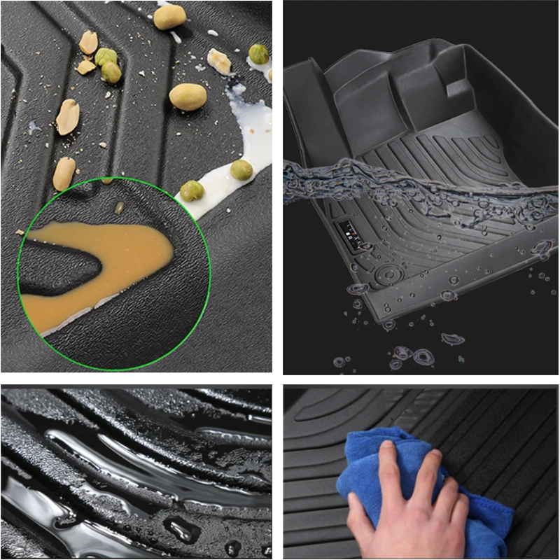 

Car Floor Mat for Tesla Model 3 2017-2019 Waterproof TPE Mat Non-slip All-Weather Floor Mats