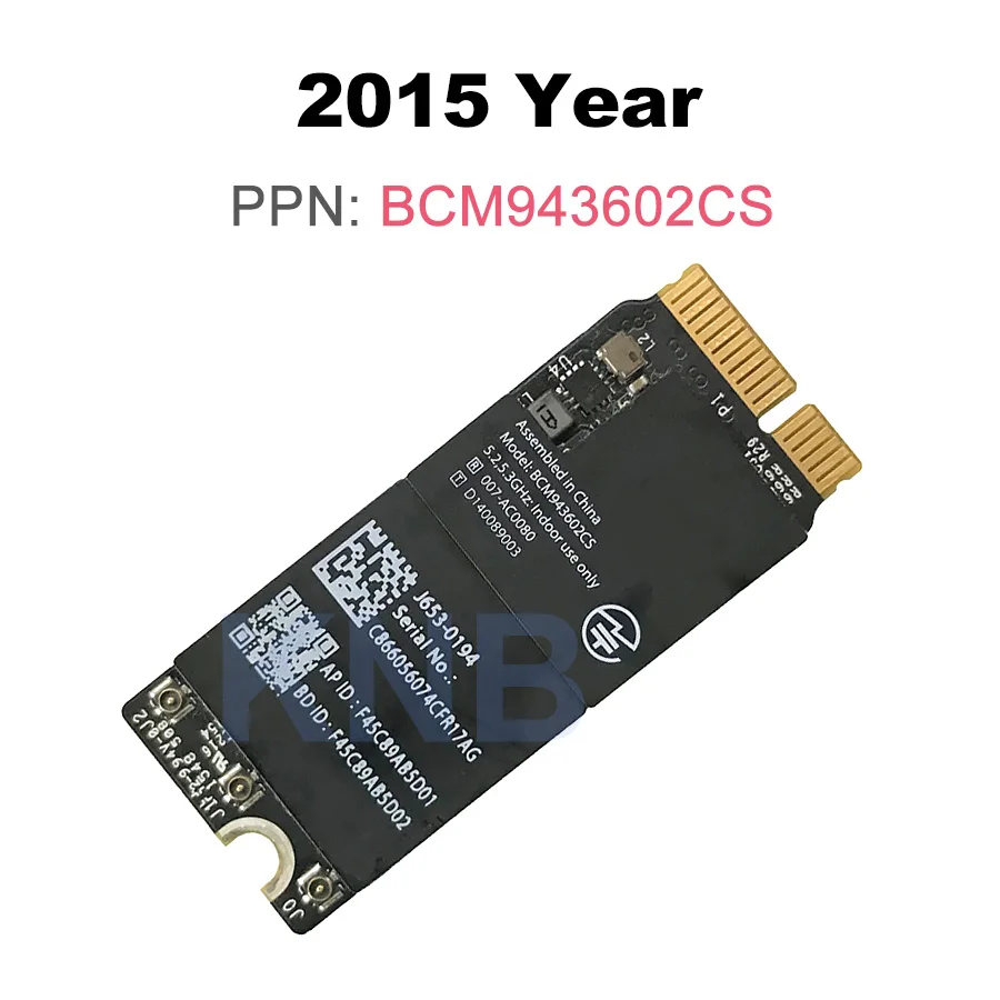 Протестированная оригинальная BCM94360CS BCM943602CS Wi Fi Карта Bluetooth 4 0 1 для Macbook Pro Retina A1502
