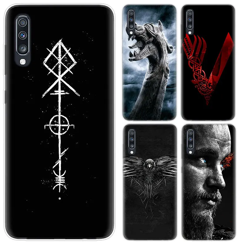 

Vikings Ragnar Lothbrok Case For Samsung Galaxy Note 20 Ultra 10 Pro lite 9 8 A7 A9 A6 A8 Plus + 2018 Transparent Cover Coque