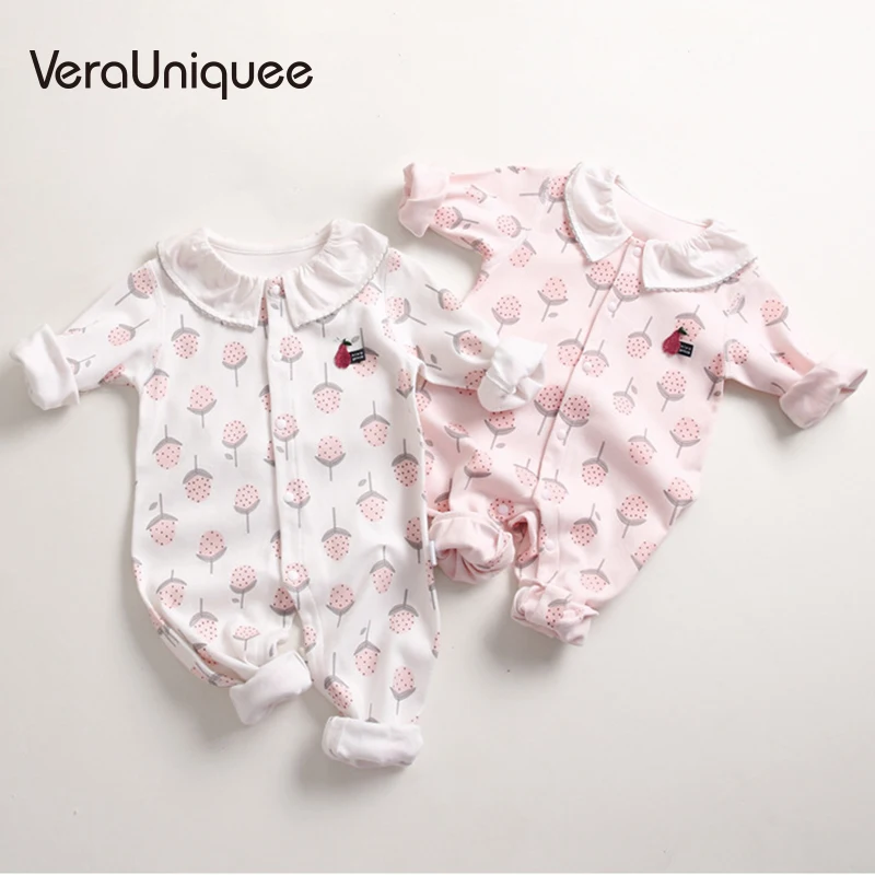 

VeraUniquee Baby Clothes Girl 0-24M Autumn Winter Unisex Fashion Outfits Baby Boy Clothes Toddler Cotton Bodysuit Long Sleeve