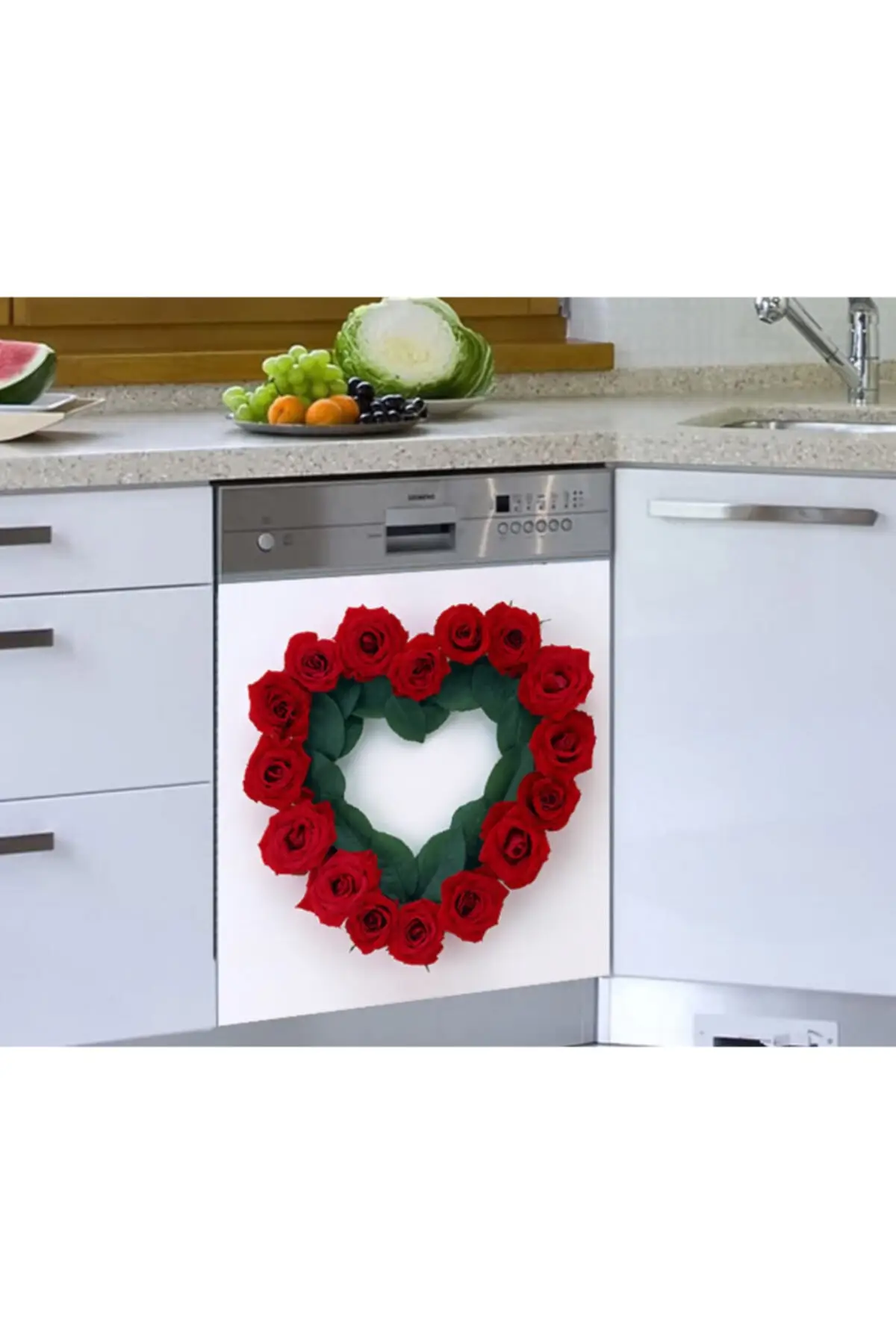 

Heart Roses Dishwasher Sticker