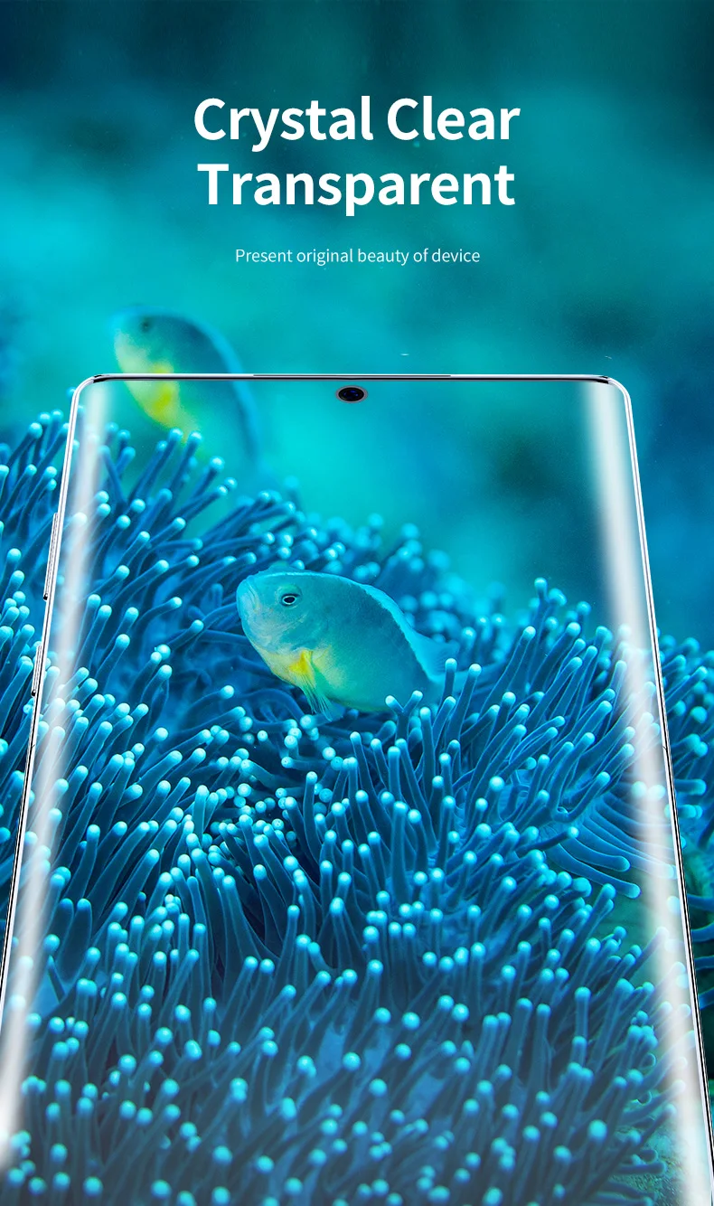 Защитная пленка для экрана для samsung Note 9 10 Plus ROCK 0,18 мм с полным покрытием 3D изогнутая мягкая Гидрогелевая пленка для экрана для samsung Note 9 10