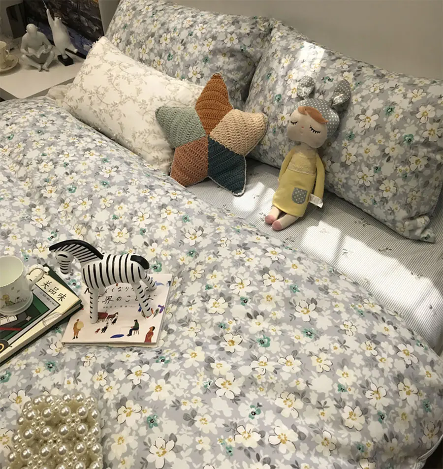 Романтический Комплект постельного белья с французским цветочным рисунком для