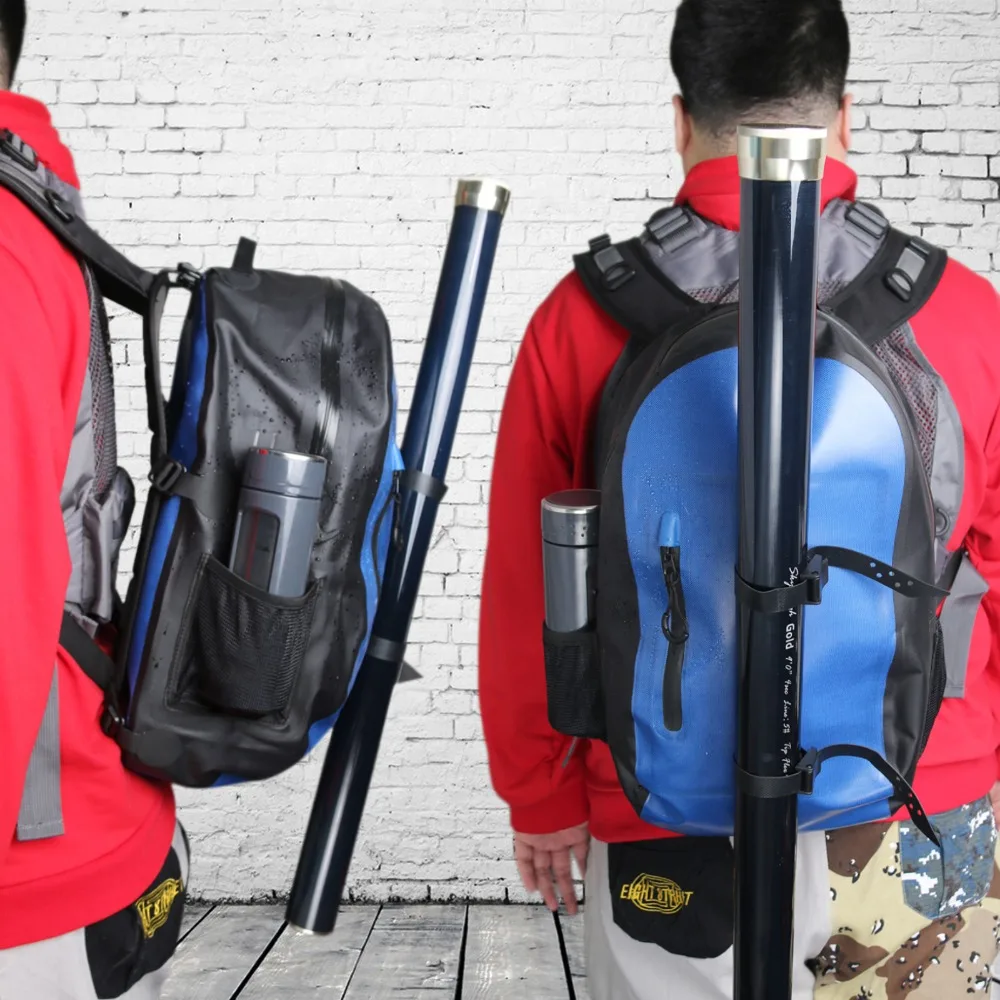 Maxcatch Fishing Bag 100% Waterproof Fsihing Backpack Dry 25L Ultra-durable 840D with YKK Zipper Tube Holder | Спорт и развлечения