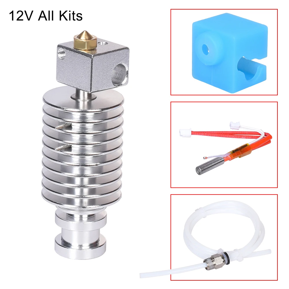 Обновление Запчасти I3 Мега Hotend V5 J-head подключения печатающей головки 12V 24V 1,75 мм экструдера для I3 Мега мега-S Chiron 3D-принтеры Запчасти - Цвет: Type 2