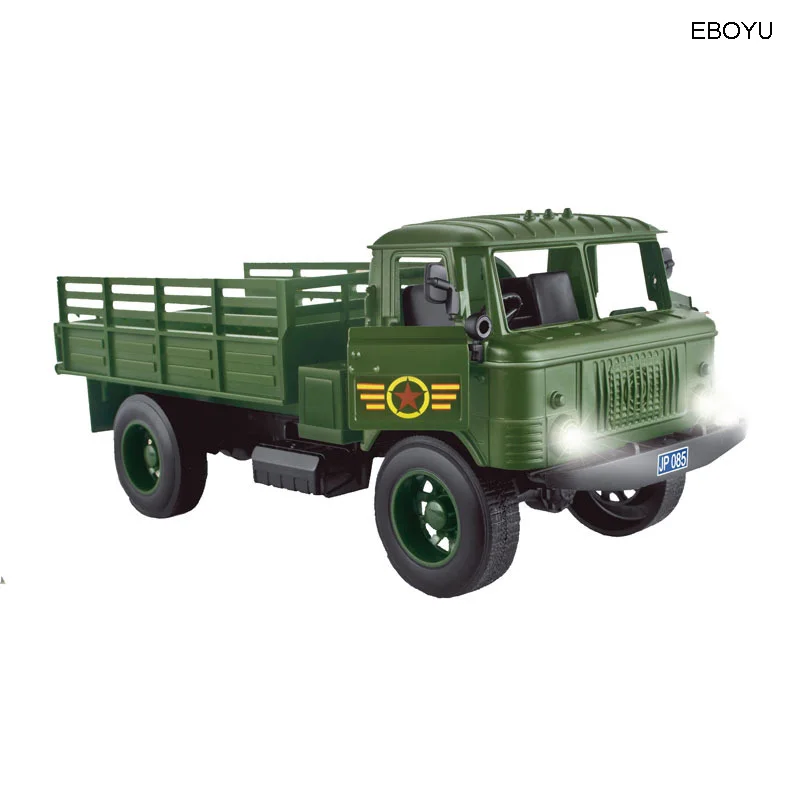 EBOYU 1:20 тянуть и Go мини грузовик литый под давлением военный классический