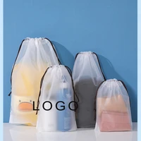 30 pcs custom logo drawstring storage bag eva jewelry bag cosmetic make up tool packaging bag home travel package gifts bags