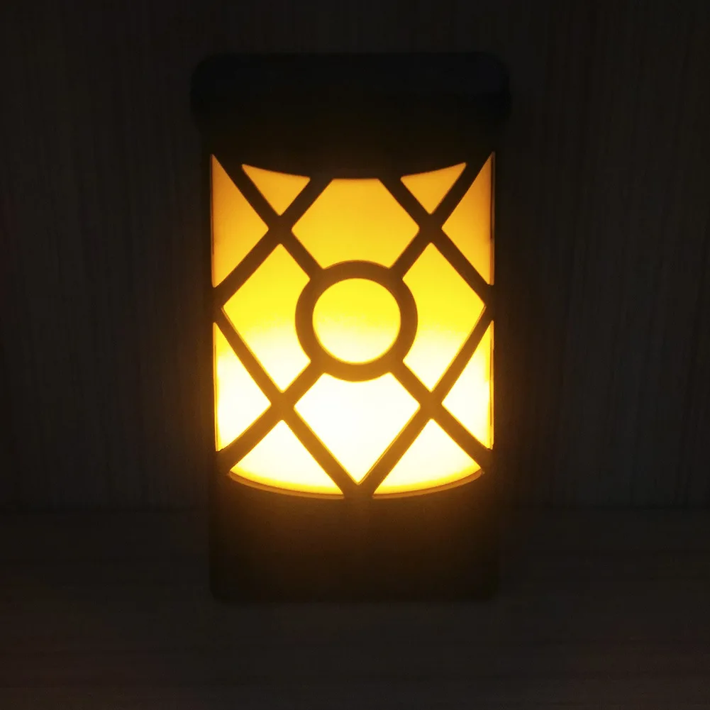 

Solar Flickering Flames Lights 66 LED Waterproof Courtyard Torch Wall Light Wall Lamps For Garden Decoration Outdoor Lighting
