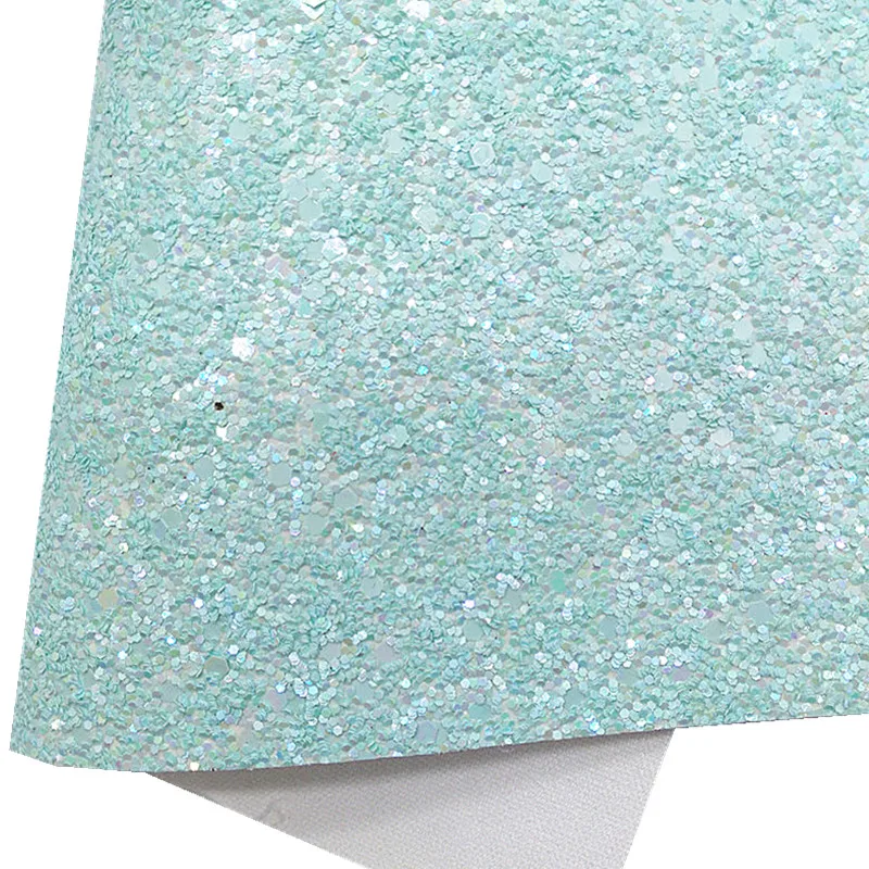 Синие Блестящие Кожаные сердечки блестящие виниловые кожаные листы для банта