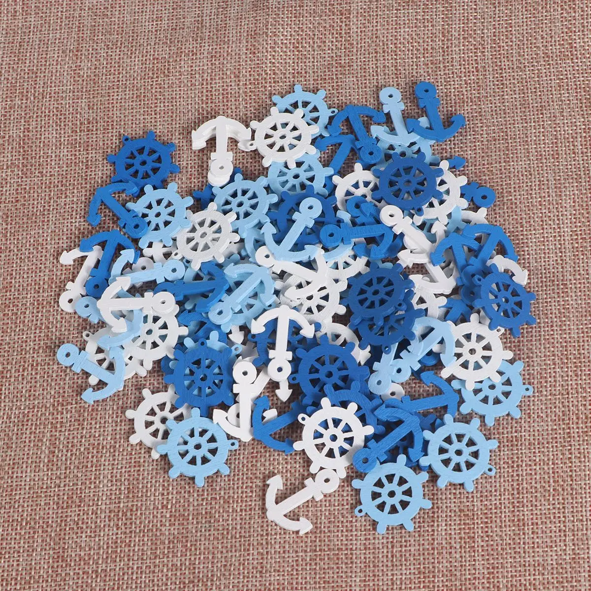 100 шт. деревянные детали якорь выдалбливают ремесло украшения Деревянный