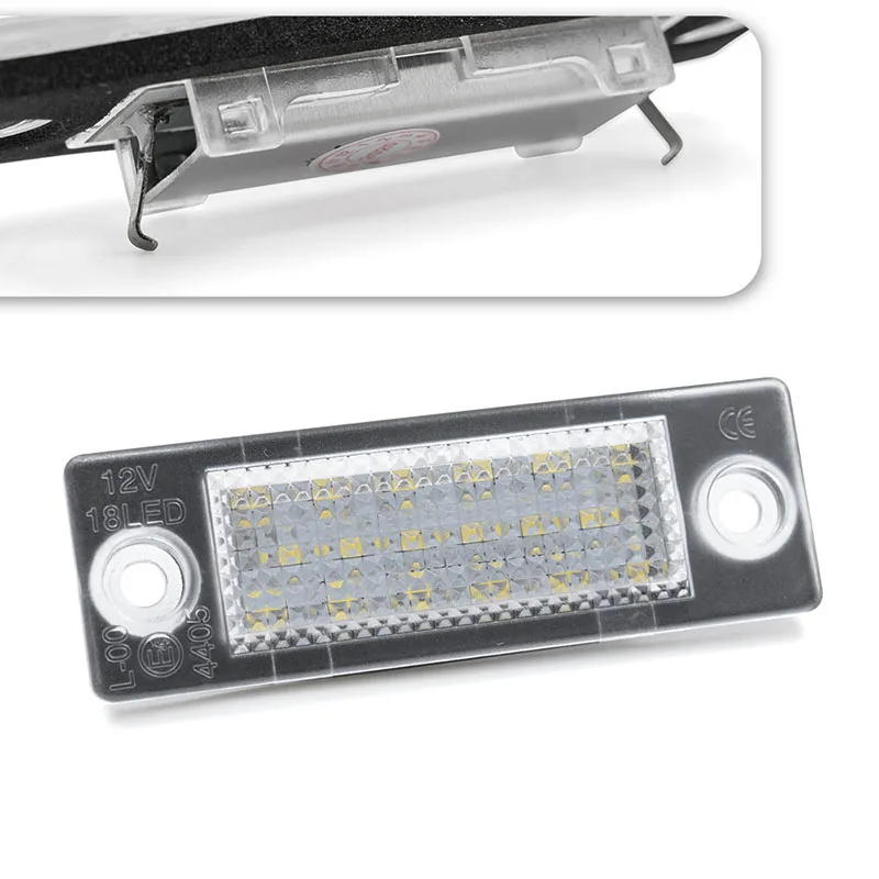 2 шт. 18SMD задний светодиодный номерной знак для VW Touran /Passat B6 5D /Jetta Candy For SKODA Superb 1 3U