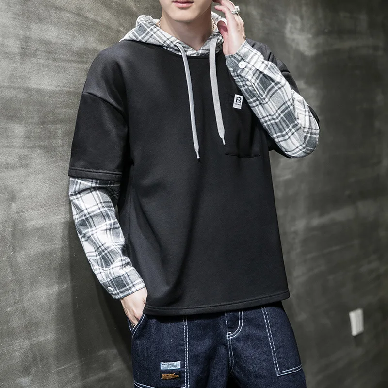

Men's Sweatshirt Autumn 2021 New Korean Trend Man Hoodies Casual Wild Loose Long-sleeved Jacket Men Clothing