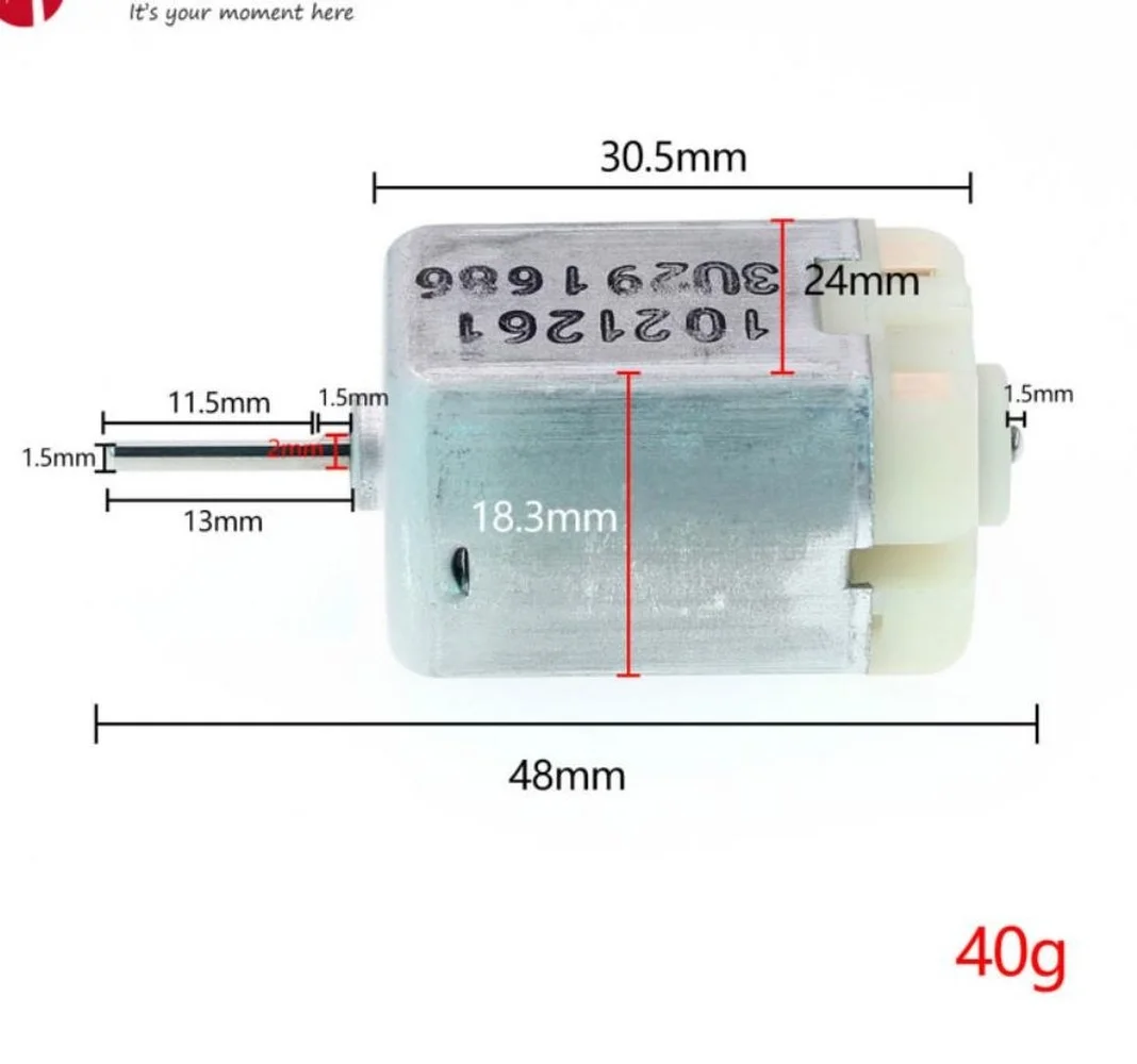 14mm For Johnson High Quality Car Door Lock Actuator Motor Central Control Lock Actuator Toy FC280 Motors images - 6