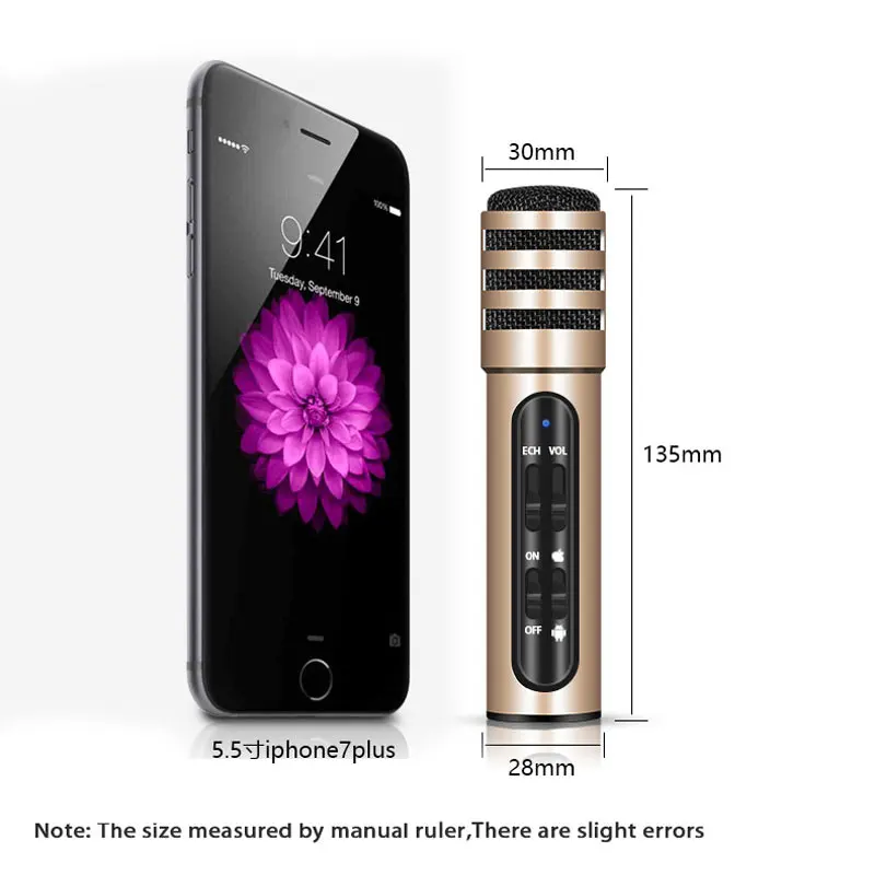 Профессиональный беспроводной конденсаторный микрофон Встроенная звуковая