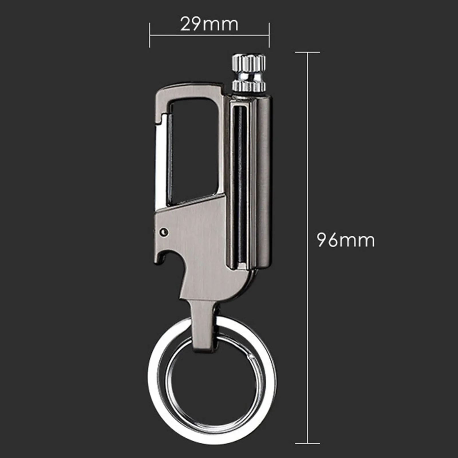 

Waterproof Outdoor Carabiner Permanent Match Lighter Survival Tool Keychain Flint Fire Starter Kerosene Camping Quick Shipment