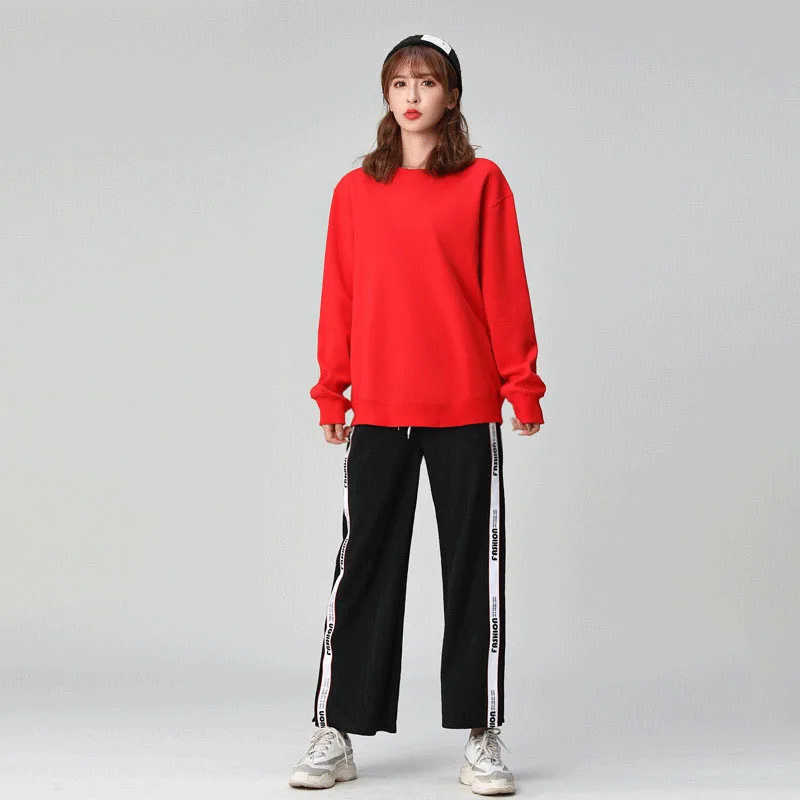 

2019 NEW Womens sweatshirts pullover Long Sleeve Casual Pullover one