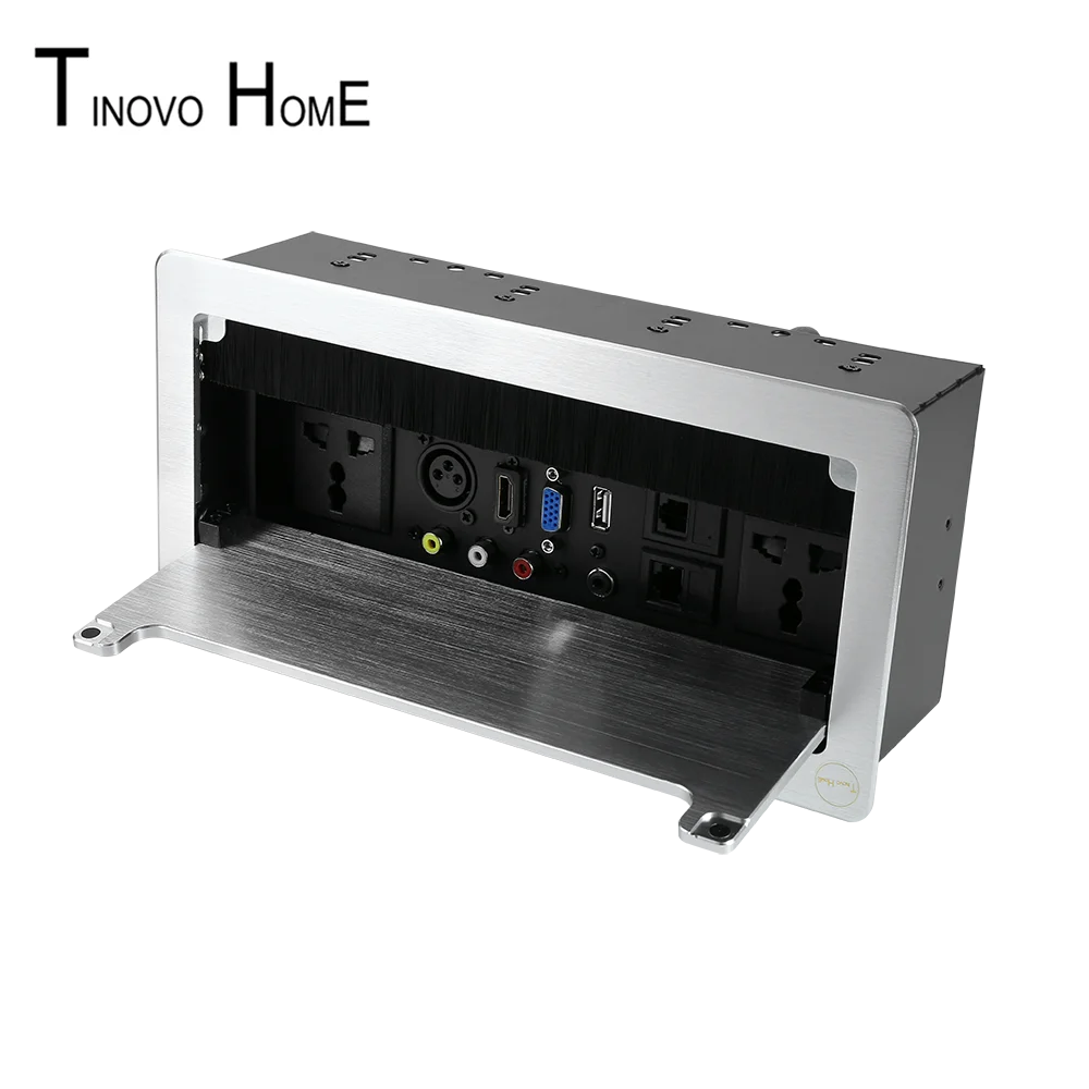 Настольная розетка коробка/алюминиевый сплав гнездо/2 bit universal Mobile power Bank тел сети