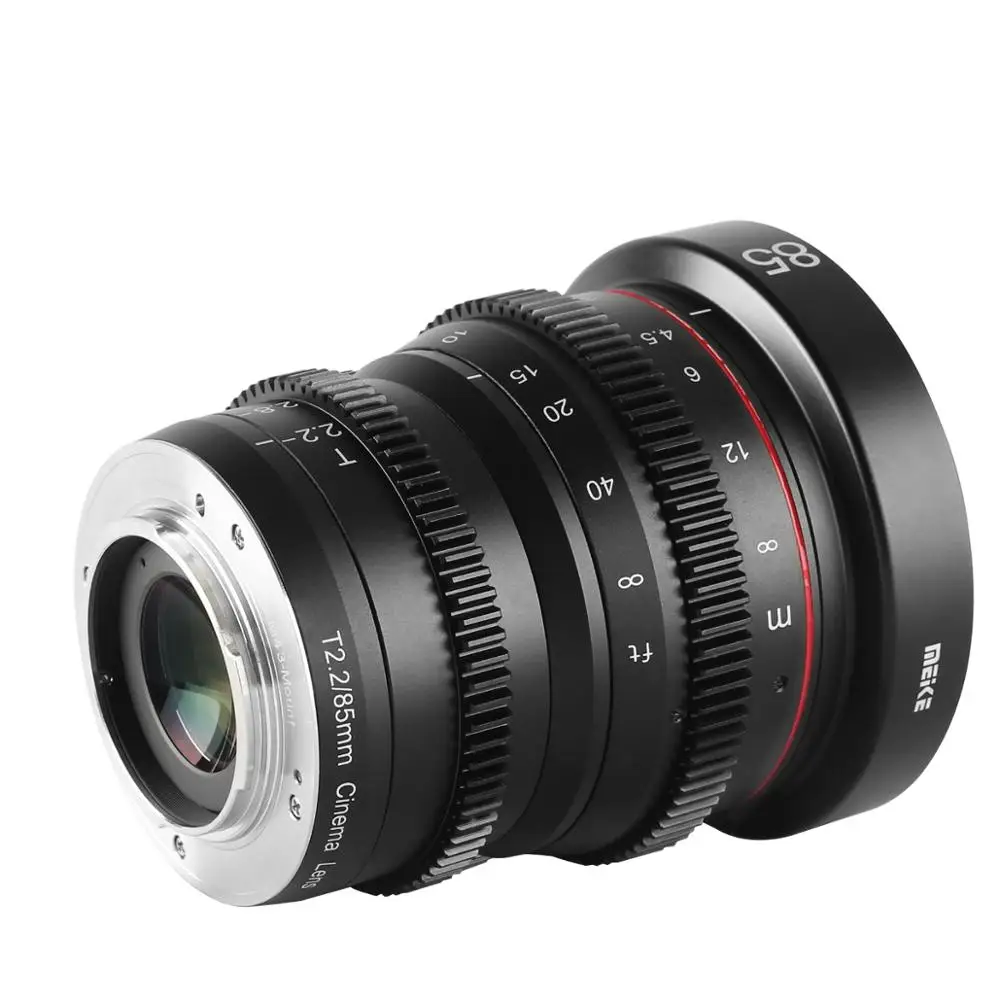 Meike 85 мм T2.2 Большая диафрагма ручной фокус Prime 4K Cine Lens для Olympus Panasonic M43/для X-Mount/для