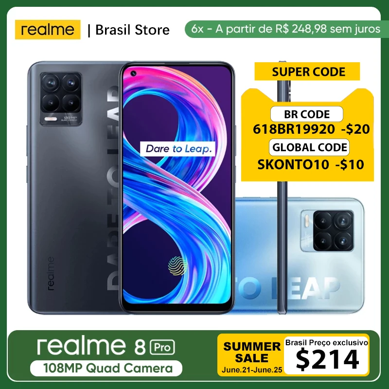 Смартфон realme 8 Pro 128 ГБ МП 50 Вт|Смартфоны| |