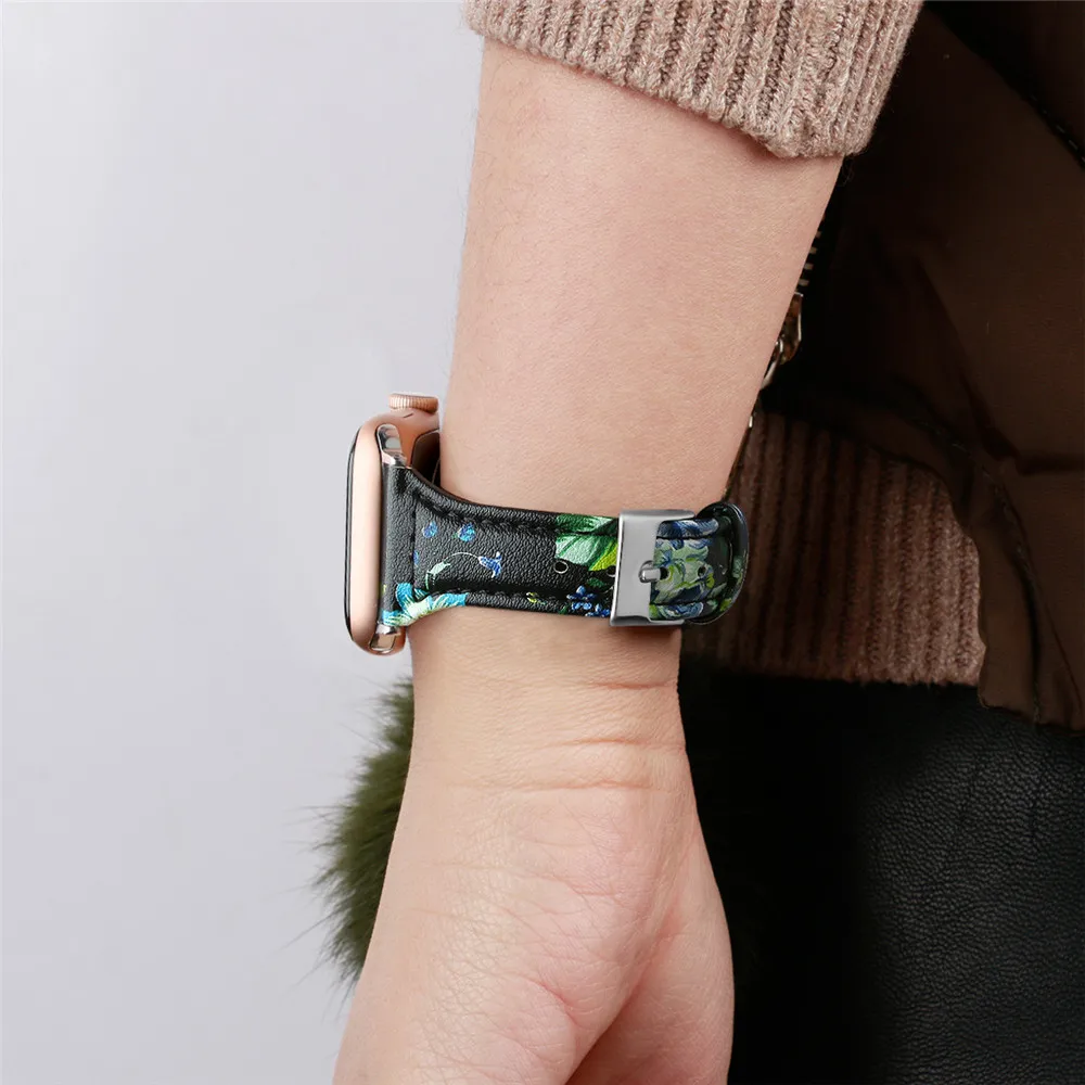 

New Hand Made Apple Watch Genuine Leather Band Leather Strap For iWatch Series 6 5 4 3 2 1 SE 38/40 42/44 MM IOS Watch Bracelet