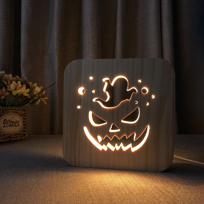 Modern Night Table Lamp Bedroom Bedside Creative Wood Led Desk Light Fixtures Art Deco tafellamp for Kid Children Christmas Gift