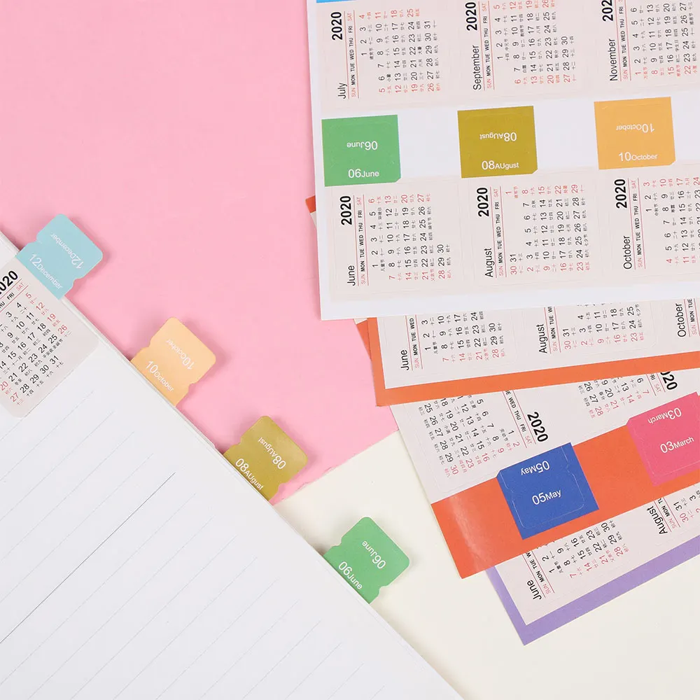 1 комплект календарь 2020 мини корейские канцелярские принадлежности планер