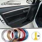 Авто полоса для отделки интерьера литье украшения отделкой гибкие полоски для двери автомобиля приборной панели декоративные полосы авто аксессуары