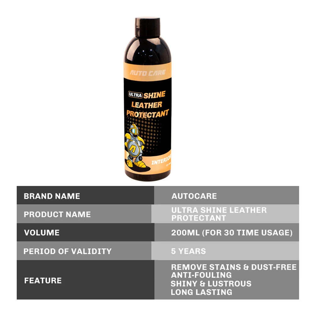 200 мл ультра кожаное покрытие защитное для автомобильного интерьера сияющее