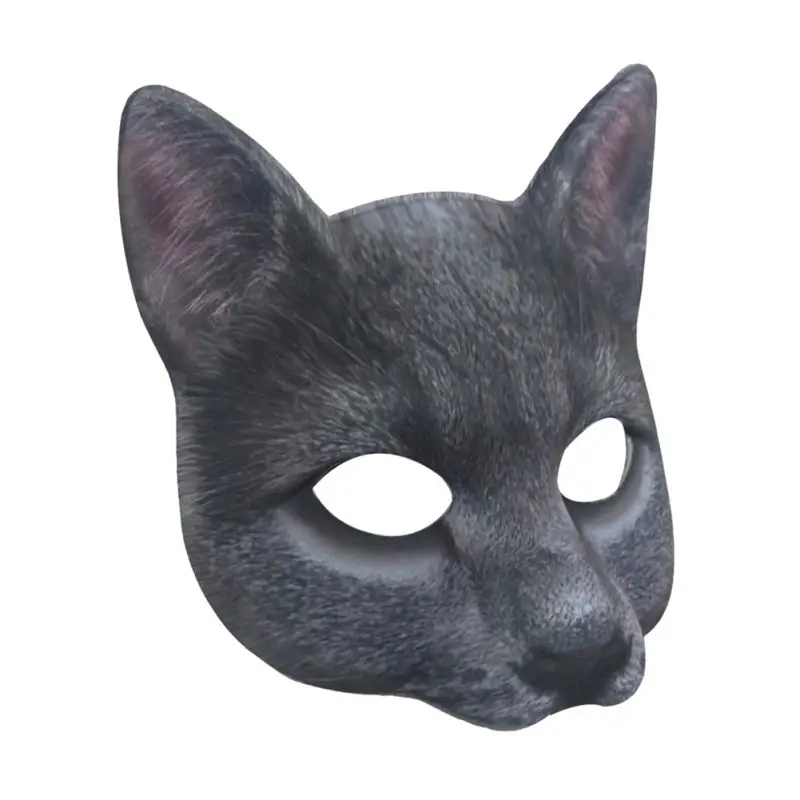 2020 лисы кошка страшная маска комикс японская женская реквизит для Хэллоуина игры