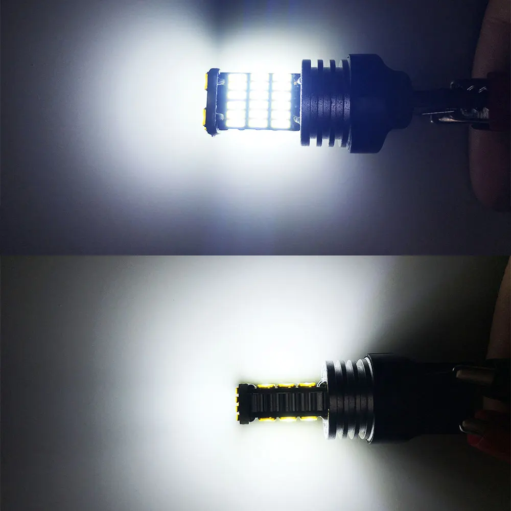 2 шт. W21 5 Вт T20 7443 Светодиодные лампы 680Lm белый 45SMD 4014 автоматический обратный резервный лампа DRL автомобилей сигнала поворота светильник 12V