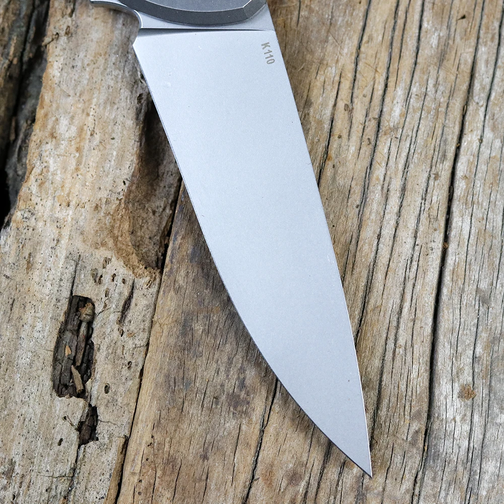 Green thorn Flipper F95 K110 стальной Nudist титановая ручка карманный складной нож для кемпинга
