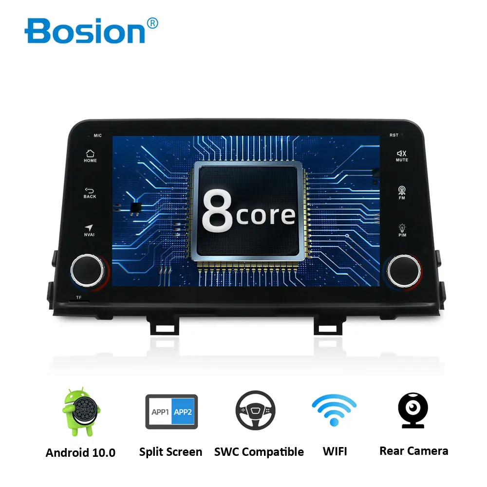 Bosion Android 10 0 Восьмиядерный автомобильный DVD GPS Fit KIA PICANTO MORNING 2017 2018 2019 Автомобильный