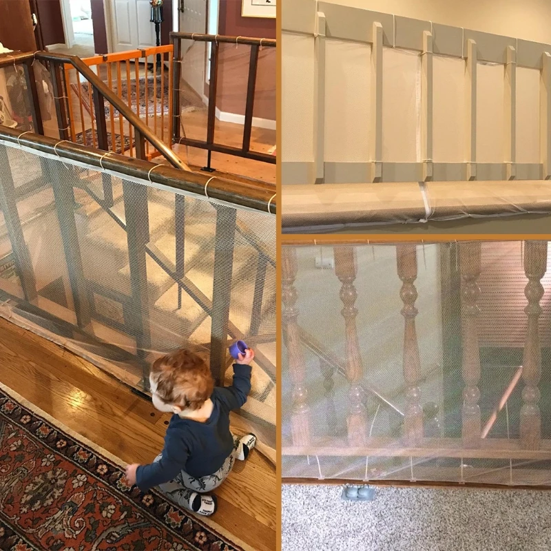 

Защитная сетка T5EC, белая сетка, утолщенная направляющая для детской лестницы