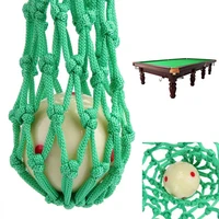 6pcs lot green billiards pocket pool snooker table nylon mesh net bags club kit professional snooker accessories wholesale