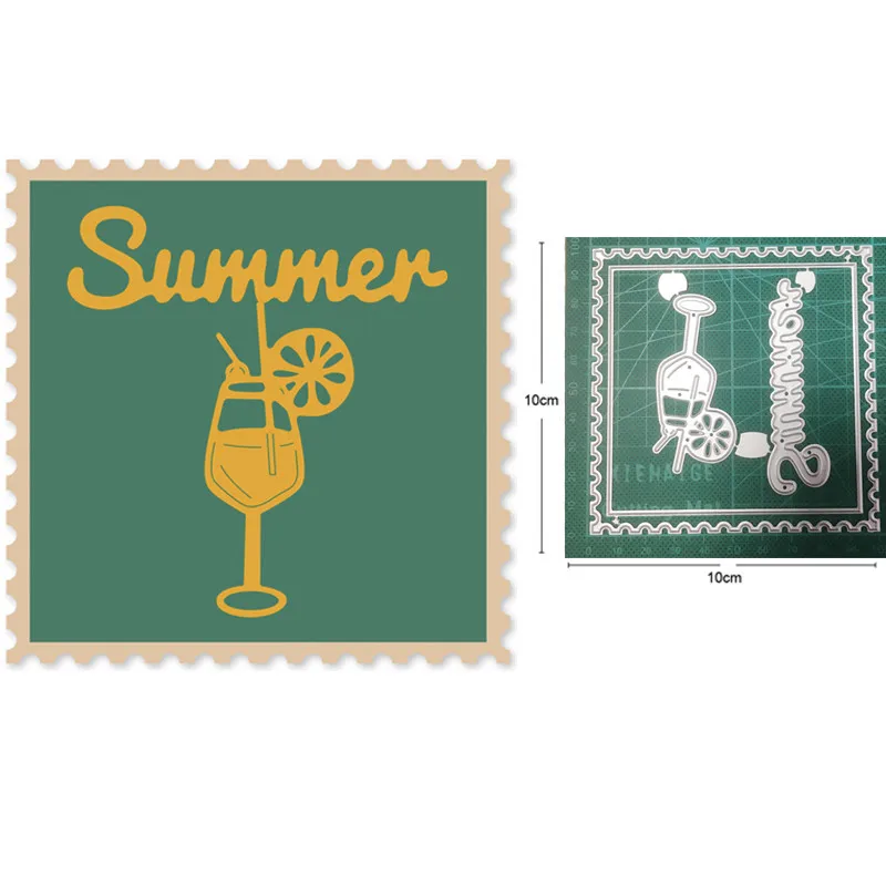 

Summer Glass Frame Metal Cutting Dies Cut Die Mold Decoration Scrapbooking die Paper Craft Knife Mould Blade Punch Stencils Dies