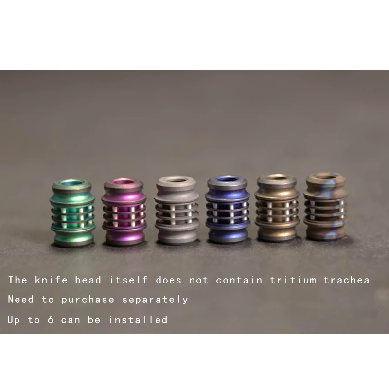 Бусы из титана для повседневного использования 1 шт. бусы на ремне ножи бусины