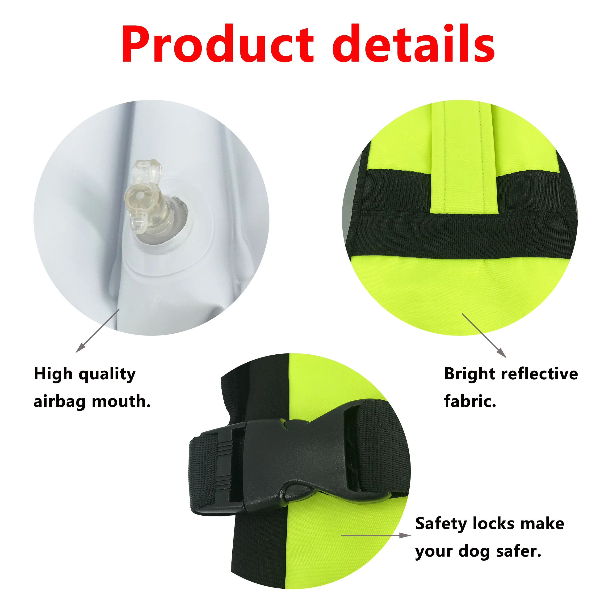 Спасательный жилет для домашних животных собак складной с воздушной сумкой