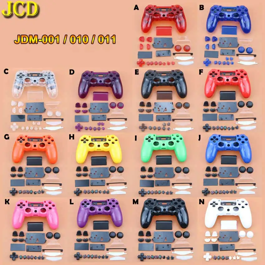 Комплект пуговиц для контроллера геймпада PS4 JDM-001 Dualshock 4 прозрачный матовый