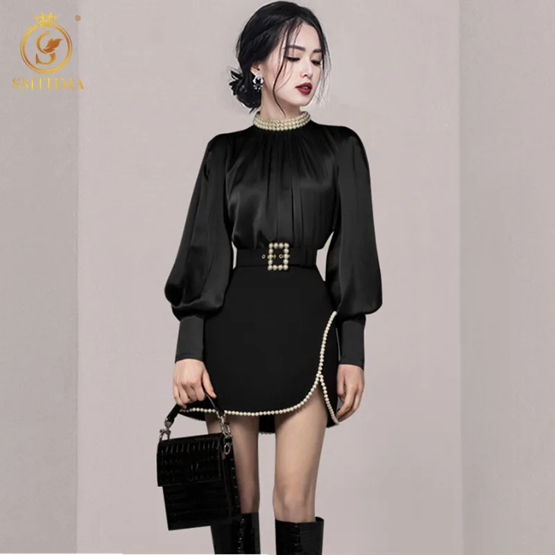 SMTHMA корейский Дамский светильник роскошный дизайн костюм из двух предметов