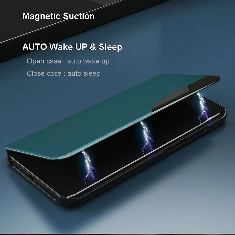 Новый Умный большой кожаный чехол для Huawei P40 P30 Pro P20 чехол-подставка Mate 20 40 Fundas |