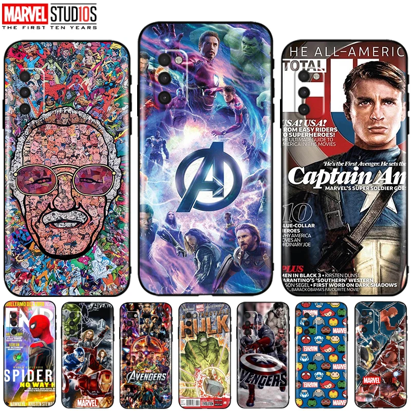 

Marvel Avengers Phone Case For Samsung Galaxy A41 Soft Coque Cover Hulk Captain America Iron Man Spider Man Deadpool Venom