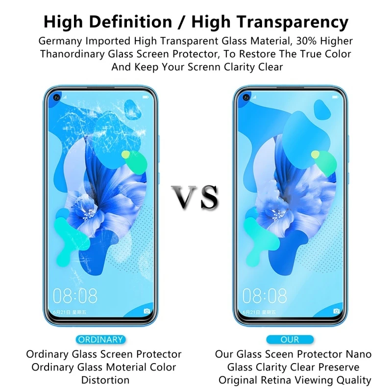 2PCS para Xiaomi Redmi note K30 Pro de Redmi K30 Pro de templado de vidrio de la pegamento pel&iacute;cula 9H HD pantalla Protector para Xiaomi Redmi note K30 Pro-3