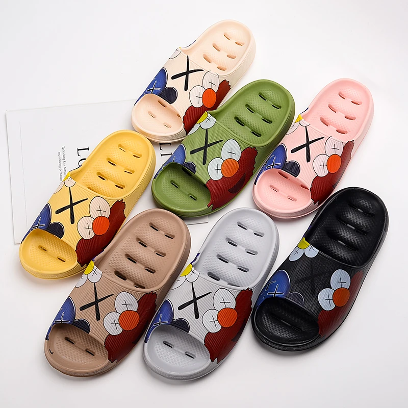 Шлепанцы Мужская обувь EVA мужчин и женщин мягкие камуфляжные пляжные