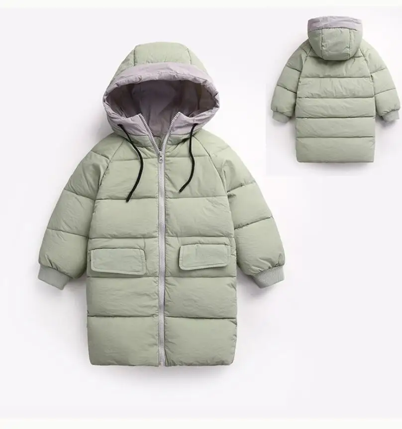 

Winter jackets; girls 'coats; insulated long hooded and collared coats; boys' cotton down jackets; children's and adolescents