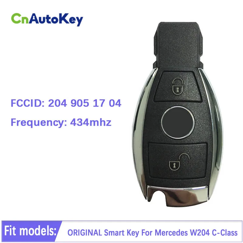 

CN002053 Original 2 Buttons Auto Smart Key Control Fob For Mercedes BENZ W204 C-Class 434MHz System FBS3 Part No A 204 905 17 04