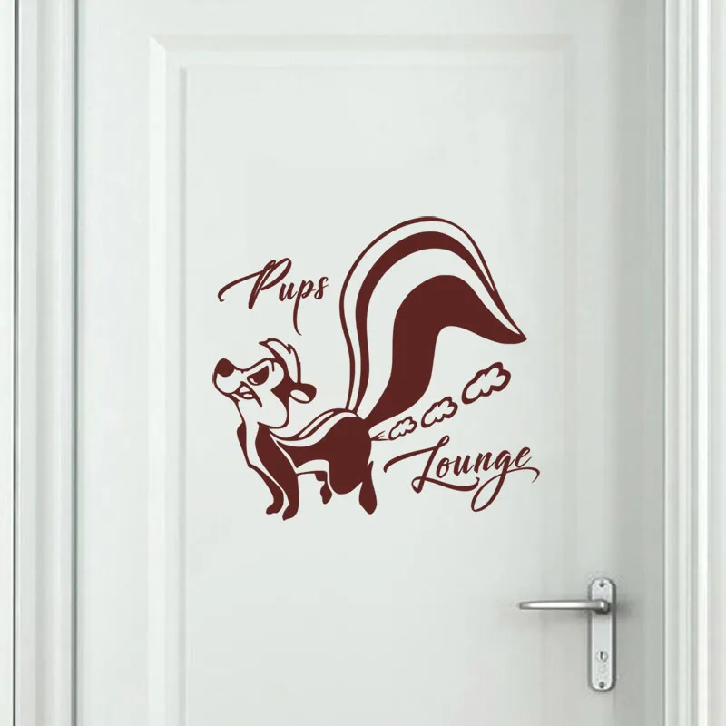 Наклейки на стену в виде Мопсов Стикеры для туалета домашний декор наклейки
