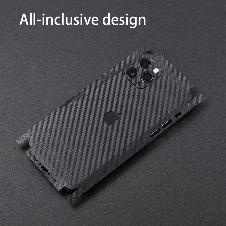 Новинка, 3D пленка из углеродного волокна, пленка, пленка для задней панели телефона, наклейка для iPhone 11, 11Pro, 11Pro, Max, черная наклейка