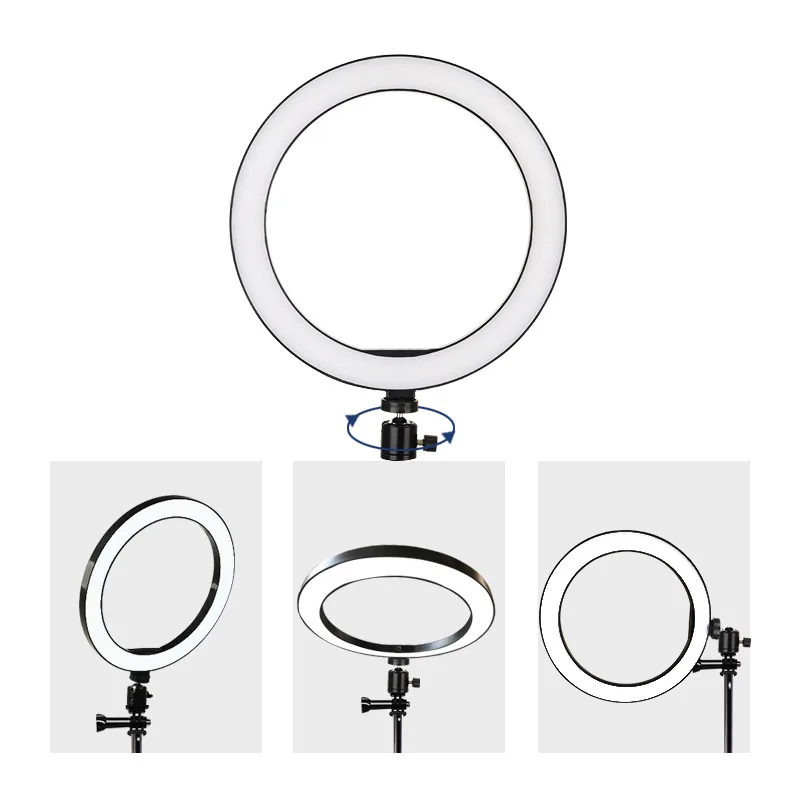 6 2-дюймовое светодиодное кольцо для селфи фотосъемки с регулируемой яркостью
